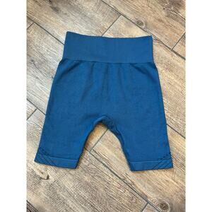 JoyLab High Rise Seamless Blue Bike Shorts 7” Women’s Size‎ Small